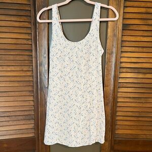 American Eagle Stretch Blush Pink Floral Dress